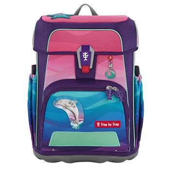 CLOUD OCEAN Schulranzen-Set Dolphin Lana, 5-teilig