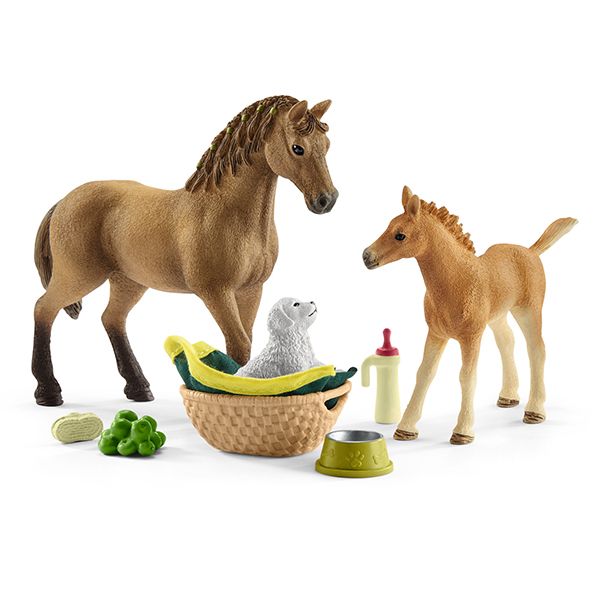 Set Tierbaby-Pflege & Pferde Quarter Horse