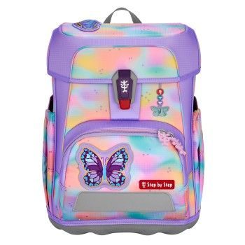 CLOUD FLASH Schulranzen-Set Butterfly Luna, 5-teilig